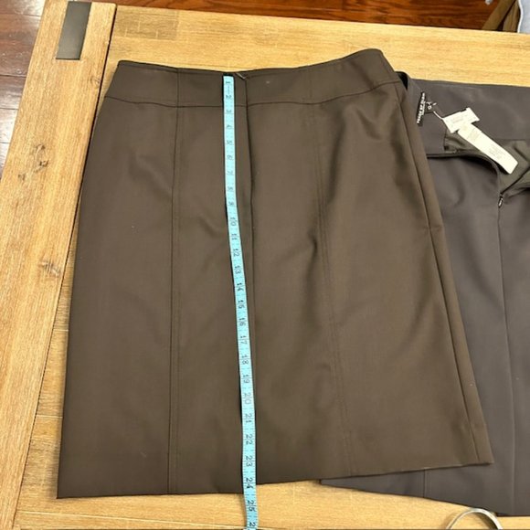 NWT Two Peace of Cloth skirts Career Pencil skirts Charcoal or Brown. $20 each - Picture 2 of 6